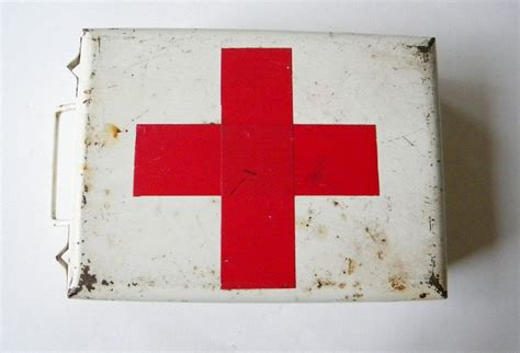 Vintage Red Cross Box 